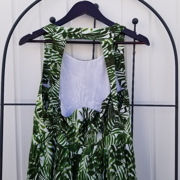 Revolution botanical empire maxi green and blue beach dress 8 - Picture 7 of 13